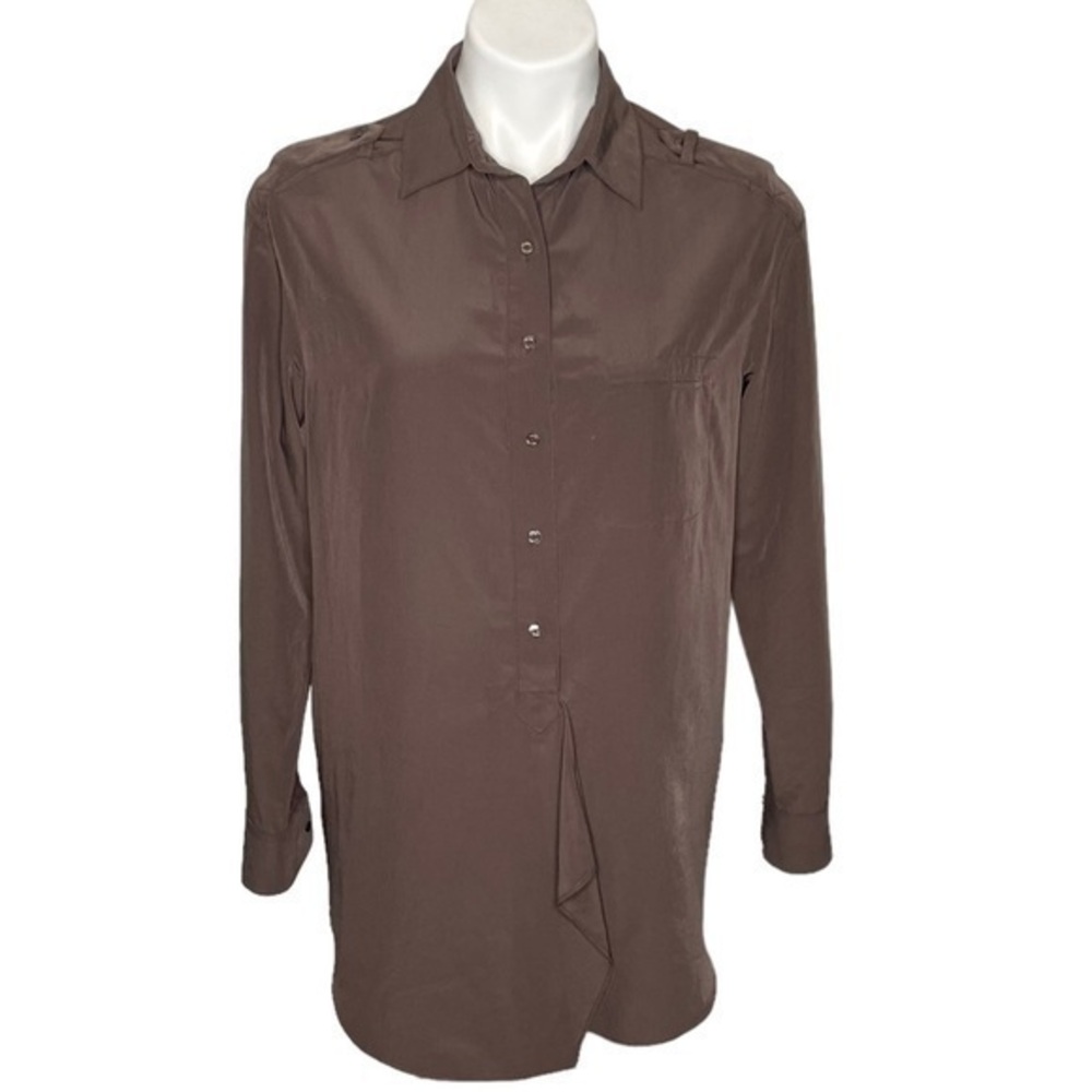 Vince Women Blouse | Small | Brown Summer
